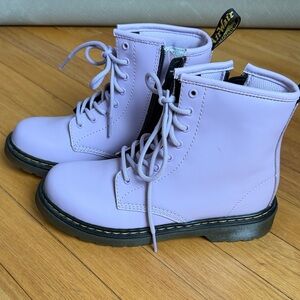 Dr. Martens Light Purple Lace-Up Boots